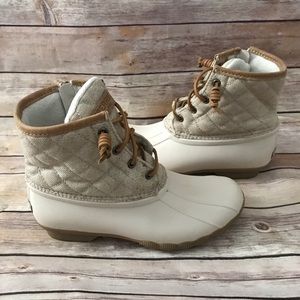 sperry women's saltwater wool embossed duck boot